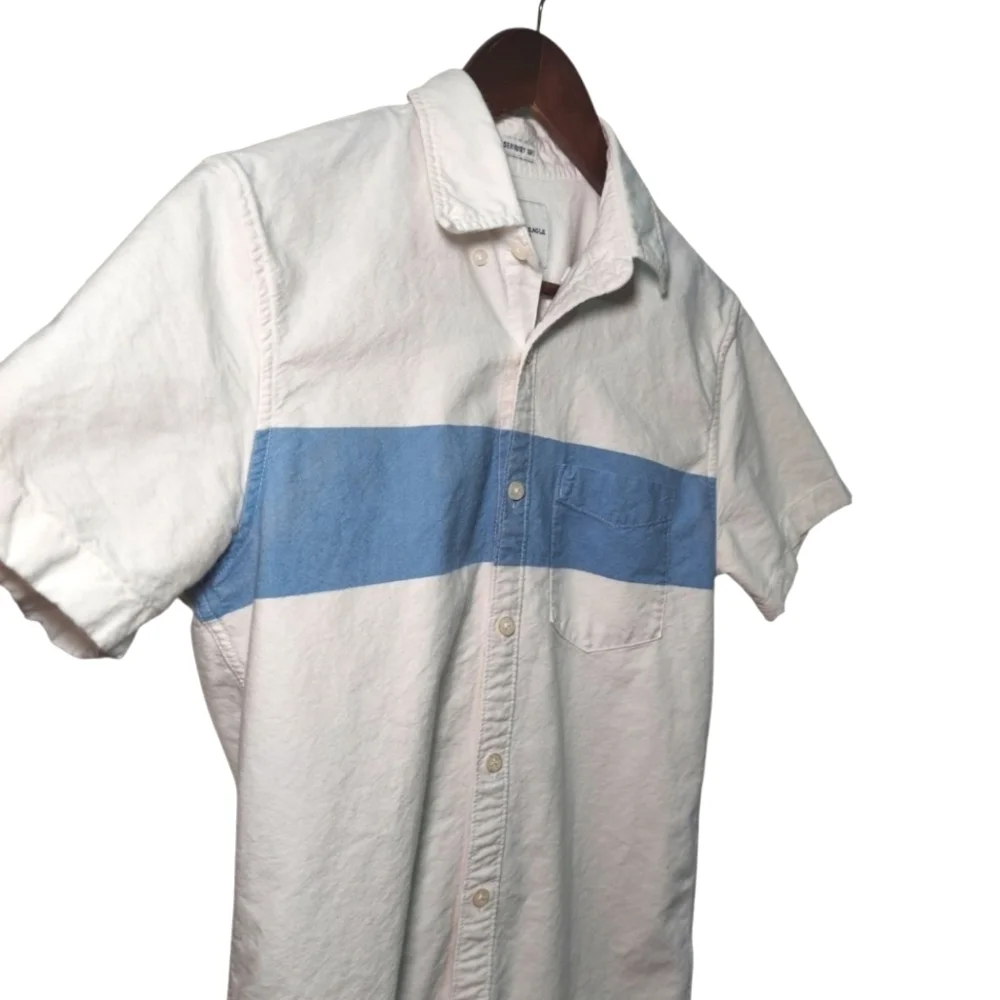 American Eagle Seriously Soft Short Sleeve Button Down